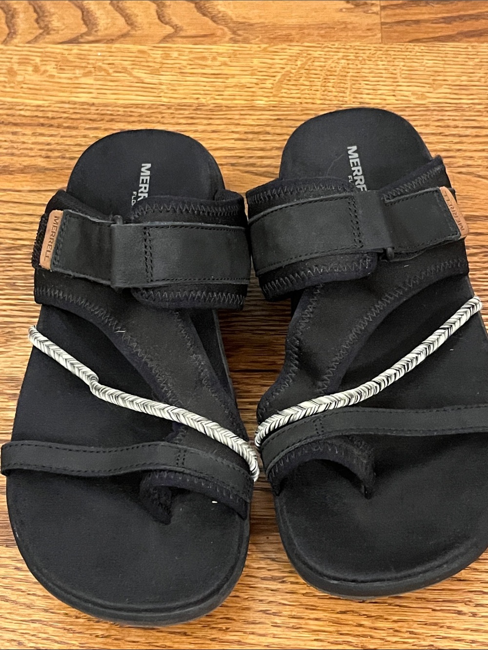 Merrell Terran 4 Post Wrap Black Comfort Sandals Women’s Size 9 GUC